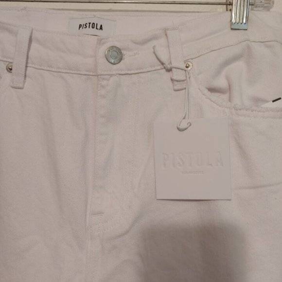 PISTOLA Jeans - PRESLEY DISTRESSED HIGH RISE RELAXED ROLLER - Size 27 - NWT - Picture 6 of 9
